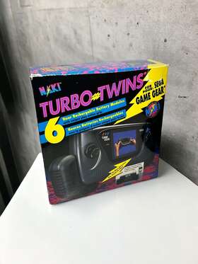 Naki 096407556257 Vtg Turbo Twins Sega Game Gear Rechargeable Battery Packs