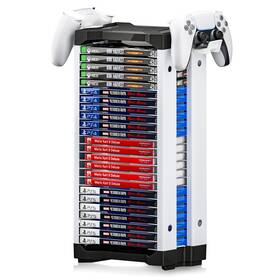 Tp-23 Nargos Video Game Storage Tower Universal For Ps5/ps4/ps3/ps2/xbox One/xbox 360 And
