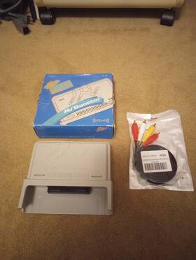 Pi-ad2 Nec Pc Engine Av Booster Tested Box Cables Usa Seller