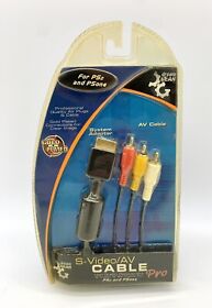 Dgp-432 New Dream Gear Av Cable For Playstation 2 Ps2 Psone Gold Plated
