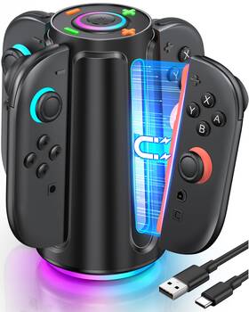Jcc200 Ninabxy Upgraded Switch 2 Charging Dock For Nintendo Joycons 4-in-1 Magnect