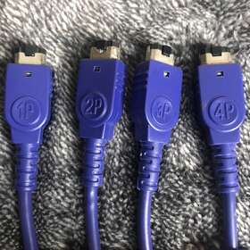 Nintendo 753038760841 2-4 Player Link Cable Cord For Gameboy Color Purple Gbc Oem