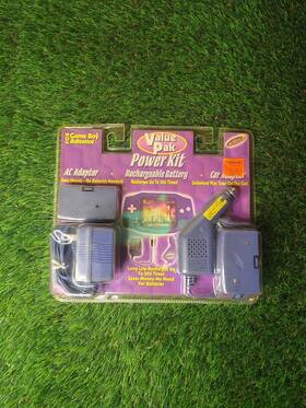 Nintendo 804926034947 2001 Game Boy Advance Value Pak Power Adaptor Kit Atomic Blue Sealed