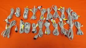Nintendo Anx651 Lot Of 25 Oem Audio Video Av Cables For Wii Very Good 4881