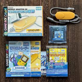Cgb-005 Nintendo Game Boy Color Gbc Mobile Adapter Gb Yellow Complete In Box Cib Japan