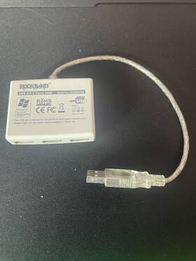 Hu2k41n2 Nintendo Rock Band Usb 2.0 4-port Hub Adapter Wii U Ps3 Ps2 Rare Authentic