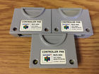 Nus-004 Nintendo Lot Of Official Oem Controller Pak Memory Cards Free