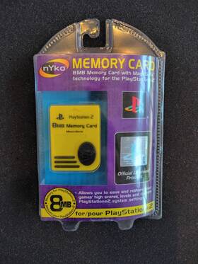 Nyko Technologies 743840805168 Ps2 8mb Memory Card With Magicgate Oem For Playstation 2 New Sealed