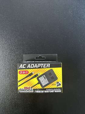 Os-7043 Old Skool Heavy Weight Universal Ac 3 In 1 For Sega Genesis Nintendo Snes And Nes