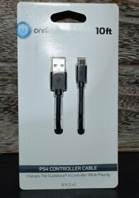 Onn Ps4 Controller Cable 10ft Black New