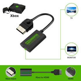 Paddsun 910914475934 For Xbox Retro Video Game Console Hdmi Cable Adapter Converter Hd