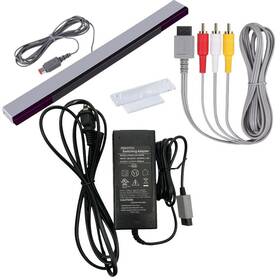 Pegly 733428473360 3-1 Wii Ac Power Adapter Composite Audio Video Cable And Wired Motion Senso