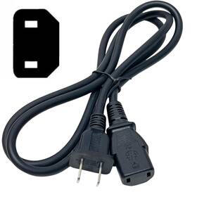 Pegly 733428473377 Oem 2 Prong Ac Power Cord Compatible With Xbox 360 One O