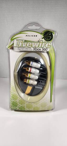 Pl3613 Pelican 708056536138 Livewire Avs Av S Video For Xbox 360 Gold Ends 8 Ft