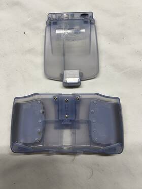 Pl-728 Pelican Gameboy Advance Light Shield Gray And Gba Case Back Plate
