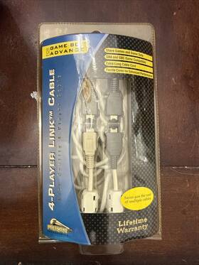 Pl-758 Pelican Accessories 4 Player Link Cable Gameboy Advance Gba Arctic - New