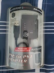 Pelican Playstation 2 Ps2 To Ps3 Controller Adapter New