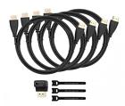 Pg4phk1 Perlegear Pack High Speed Hdmi Cables Ft Right Angel Adapter