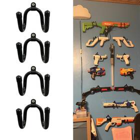 Pmsanzay 793101209884 4 Pack Universal Game Controller Organizer - Wall Mount Rack For Nintendo Wii