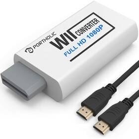 Wii0102 Portholic Wii To Hdmi Converter 1080p For Full Hd Device Adapter With 3 5mm A