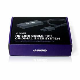 546512 Pound Technology Hd Link Cable For Super Nintendo Snes Black