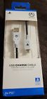 1516957-01 Power A Usb-c To Usb-a Charge Cable For Ps5 Play Station 5 10ft Black White New