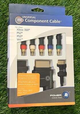 Powera 719546186177 Power A Hd Component Cable For Ps3 Ps2 Wii Xbox 360 - Brand New In Box Sealed
