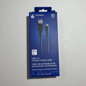 Cpfa124462-02 Powera Usb 2.0 Charge And Data Cable 6.5ft Black For Playstation 4 Dualshock