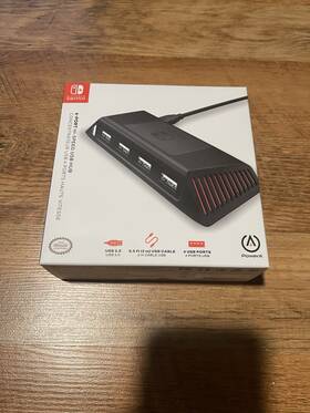 Nsac0245-01 Powera 4 Port Hi-speed Usb Hub For Nintendo Switch