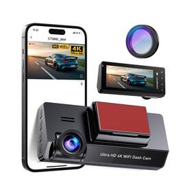 Ct369 Poybpcy Dash Cam Front 4k Built-in 5ghz Wifi With Cpl Camera For Cars... Fast Ship