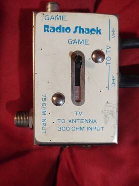 15-1255c Radioshack Radio Shack Rf Modulator Tv Video Game Signal Switch - Vintage Tested