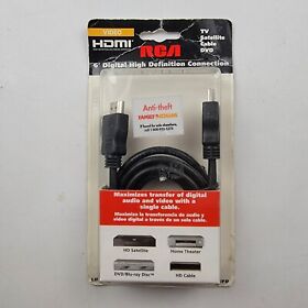 Vh706hhdr Rca Hdmi 6 Foot Cable Digital High Def For Computers Laptops Tvs New