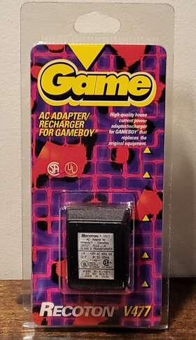 Recotron V477 Nintendo Game Boy Power Supply Wall Adapter Recoton 6v Dc 100ma 4w