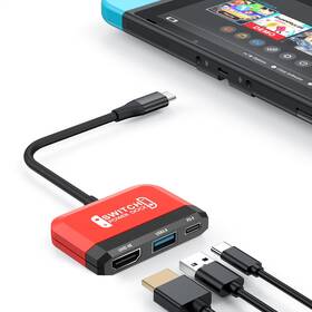 Red3 Rreaka Red1 Switch Dock For Nintendo Oled 3 In 1 Tv Adapter
