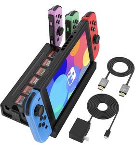 Bsnsswi0023b Runtogol Tv Docking Station With Joycon Charging For Switch And Oled Storable 6
