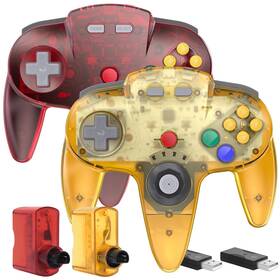 Y-d002-609 Saffun 608 2 Pack 2.4 Ghz Wireless N64 Switch Online Controller Usb And Receiver Wit