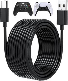 X1223 Scovee 15ft Long Usb C Cable Ps5 Controller Charger Cord For Xbox Series X/series S Con