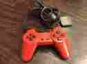 Scph-1080 Sony Official Playstation Ps1 Controller Solid Red Rare Tested