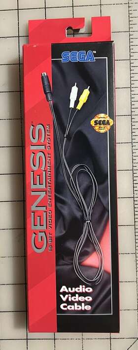 Sega 010086016345 Nos Genesis Audio Video Cable