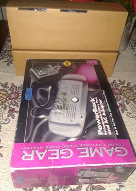 5649 Sega Vtg Nib 1994 Game Gear Powerback Rechargeable Battery Pack And Ac Adapter A