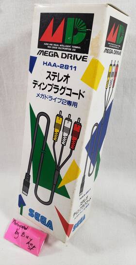 Haa-2811 Sega Official Mega Drive Genesis Stereo Av Composite Cable New Haa2811