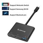 Sf-h001 Hdmi Type Hub Adapter For Nintendo Switch Station 681381936883