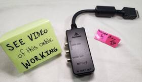 Scph-10080 Sony Official Ps1 Av Multi Video Cable Playstation Adapter Composite