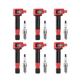 Uf603 Sparkwhiz Set Of 6 Iridium Spark Plug And Ignition Coil Kit Compatible... Fast Ship