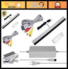 51887 Ssioizz 3 In 1 Wii Ac Power Adapter Composite Audio Video Cable Data Cables Wired