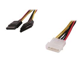 Startech 132017633923 Startech.com Pyo2lp4sata 1 Ft. Lp4 To 2 Sata Internal Power Splitter Cable
