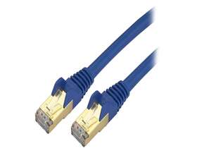 C6aspat20bl Startech Startech.com 20 Ft. Cat 6a Blue Shielded Network Ethernet Cable
