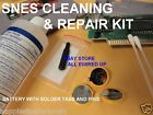 Super Nintendo Snes Cartridge Socket Bit Cleaning Kit 1 Battery Repair Security Save Game Fix 760921730034