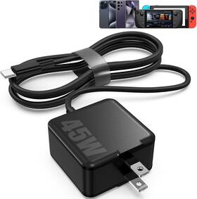 Zyh-j502 Susnwere 45w Super Fast Charger With 6ft Usb C Cable For Stream Deck Dock Ac Black