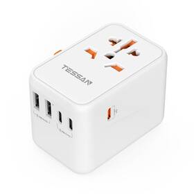 636dv Tessan Universal Travel Adapter Worldwide Gan 65w International Plug Adaptor